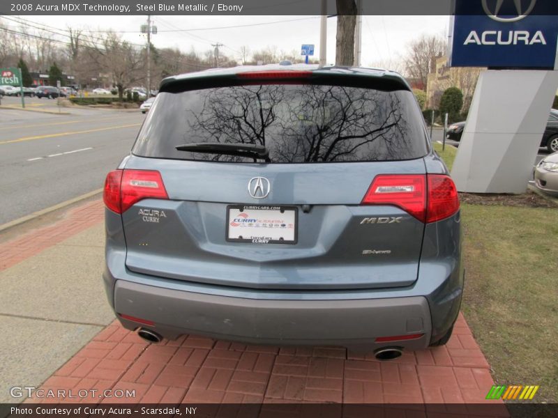 Steel Blue Metallic / Ebony 2008 Acura MDX Technology