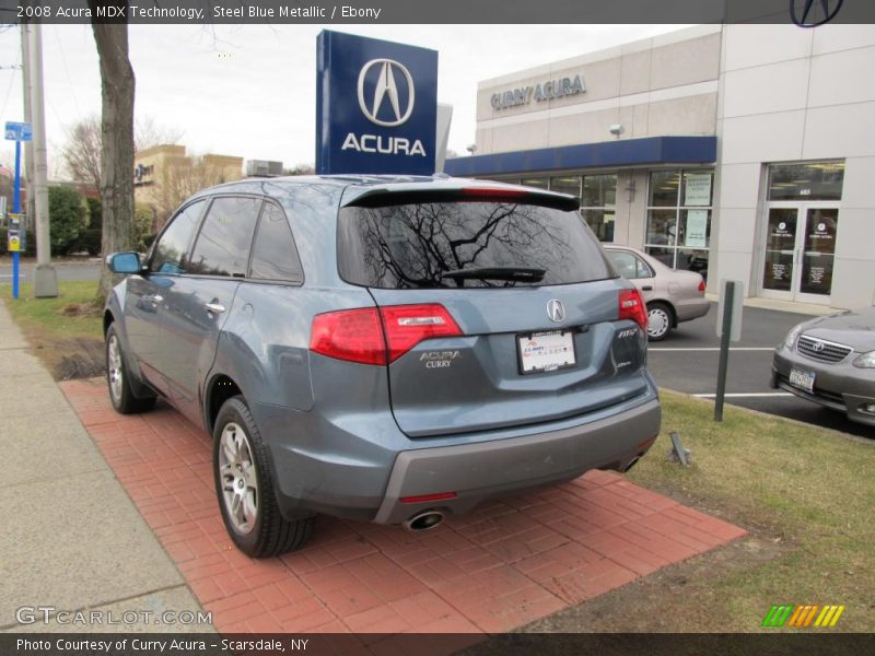 Steel Blue Metallic / Ebony 2008 Acura MDX Technology