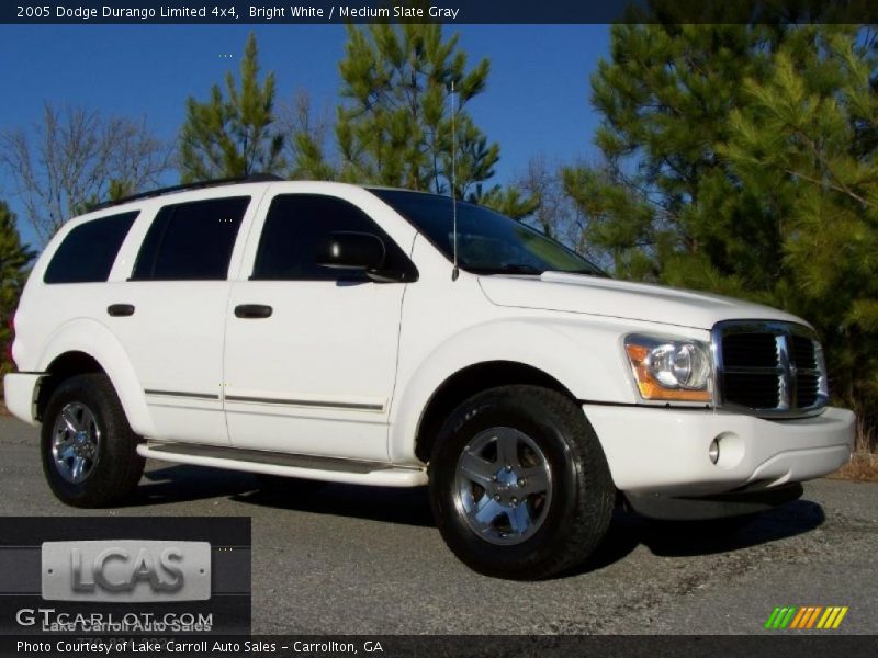 Bright White / Medium Slate Gray 2005 Dodge Durango Limited 4x4