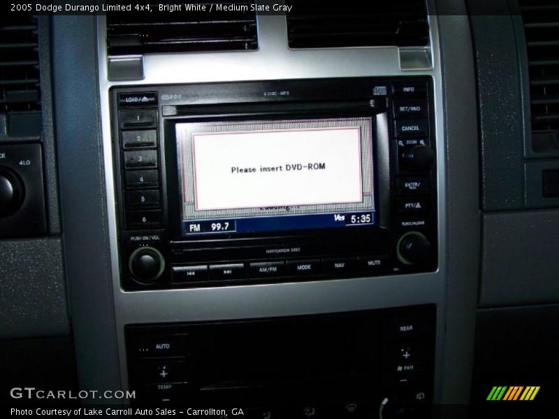 Bright White / Medium Slate Gray 2005 Dodge Durango Limited 4x4