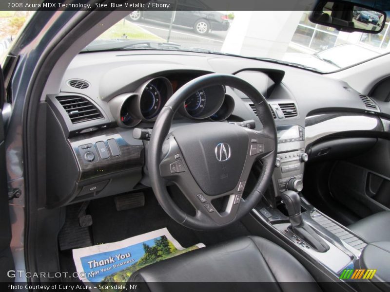 Steel Blue Metallic / Ebony 2008 Acura MDX Technology