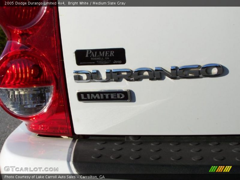 Bright White / Medium Slate Gray 2005 Dodge Durango Limited 4x4