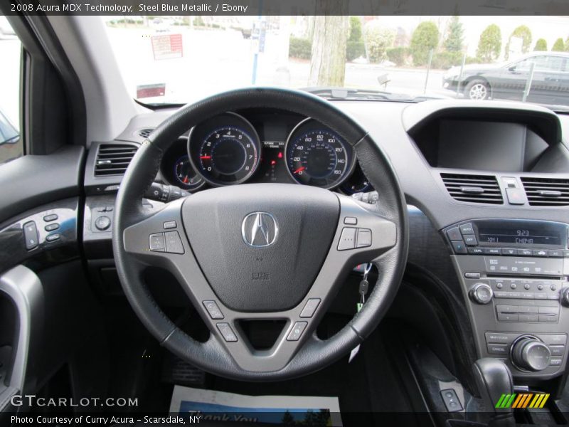 Steel Blue Metallic / Ebony 2008 Acura MDX Technology