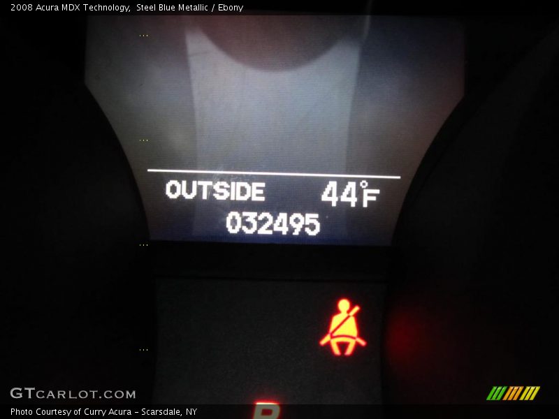 Steel Blue Metallic / Ebony 2008 Acura MDX Technology