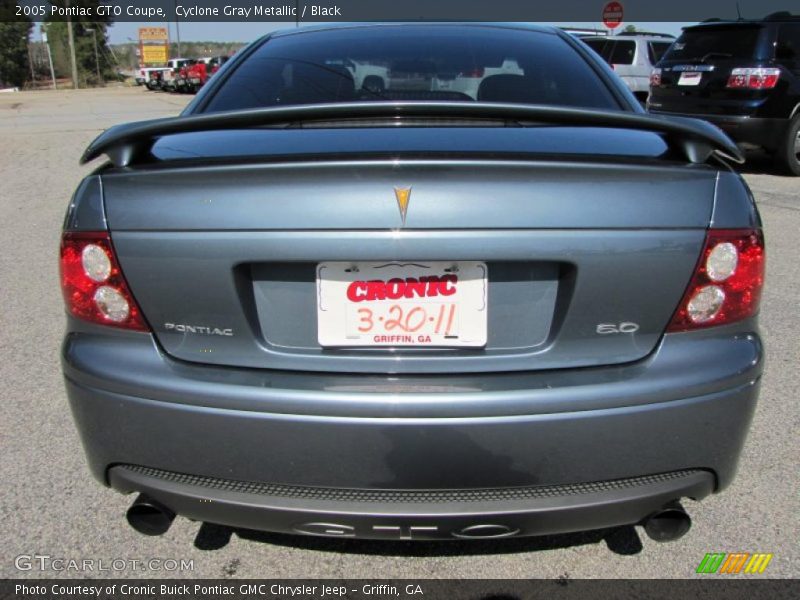 Cyclone Gray Metallic / Black 2005 Pontiac GTO Coupe