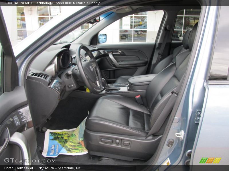 Steel Blue Metallic / Ebony 2008 Acura MDX Technology