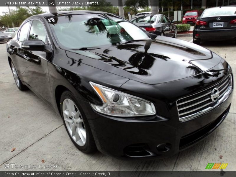 Crimson Black / Charcoal 2010 Nissan Maxima 3.5 SV