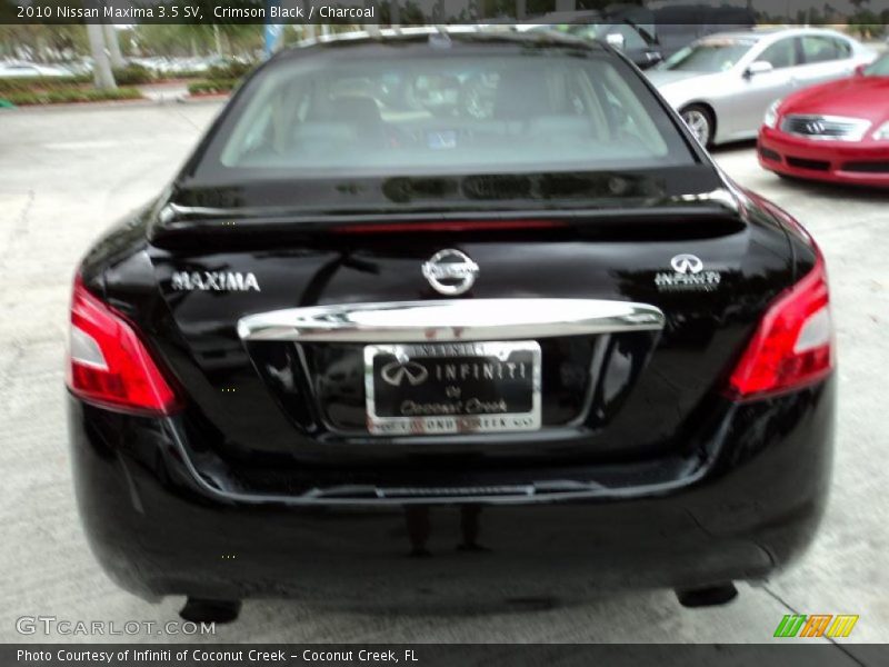 Crimson Black / Charcoal 2010 Nissan Maxima 3.5 SV