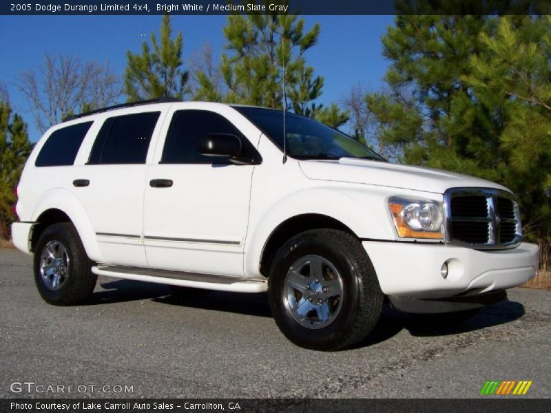 Bright White / Medium Slate Gray 2005 Dodge Durango Limited 4x4