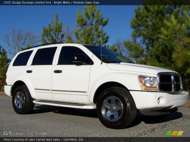 Bright White / Medium Slate Gray 2005 Dodge Durango Limited 4x4