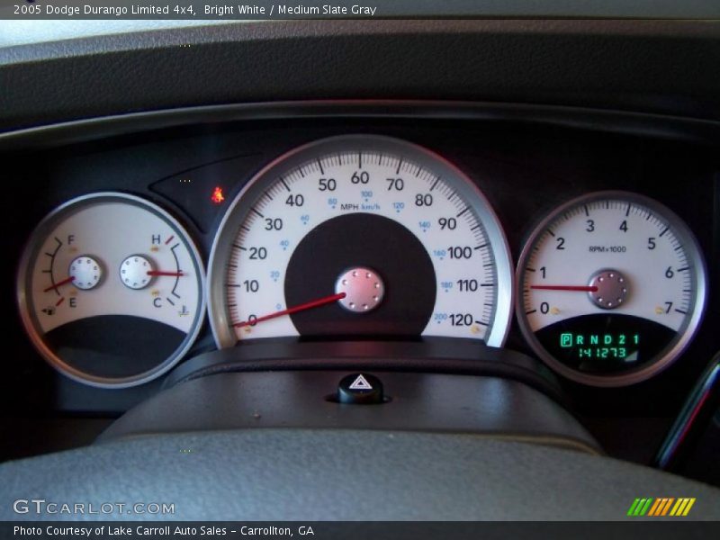 Bright White / Medium Slate Gray 2005 Dodge Durango Limited 4x4