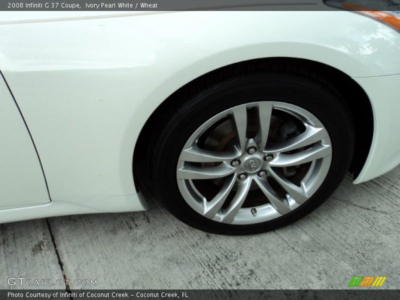 Ivory Pearl White / Wheat 2008 Infiniti G 37 Coupe