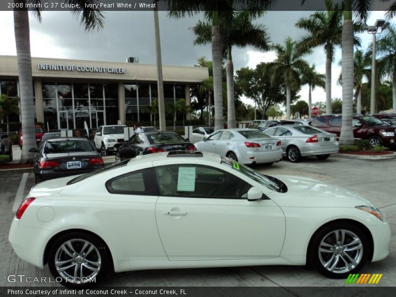 Ivory Pearl White / Wheat 2008 Infiniti G 37 Coupe