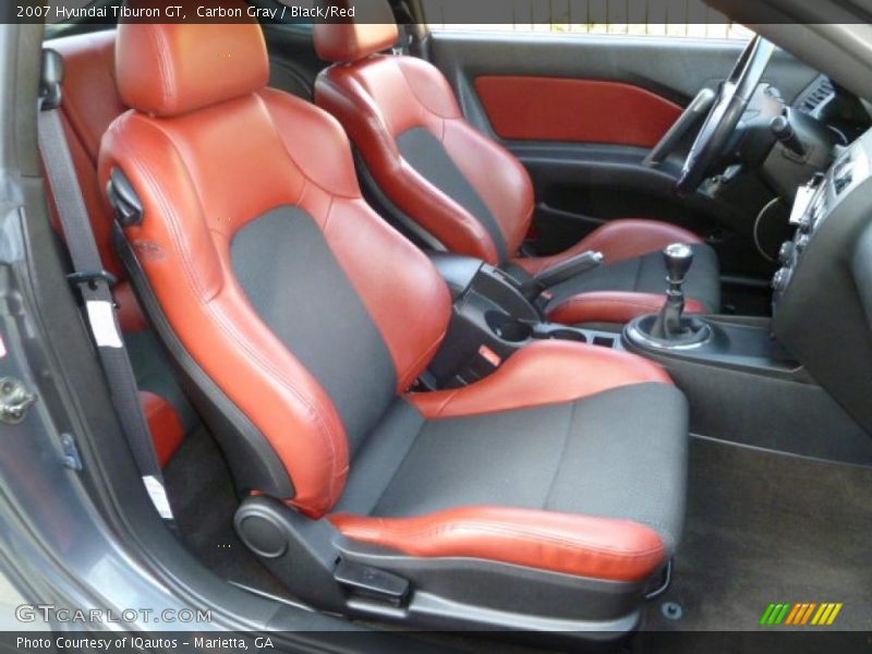  2007 Tiburon GT Black/Red Interior