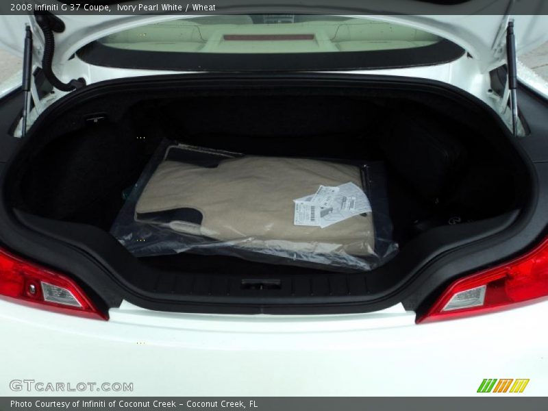 Ivory Pearl White / Wheat 2008 Infiniti G 37 Coupe