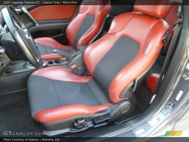  2007 Tiburon GT Black/Red Interior
