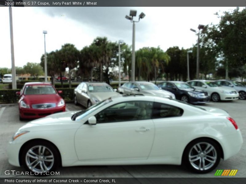 Ivory Pearl White / Wheat 2008 Infiniti G 37 Coupe