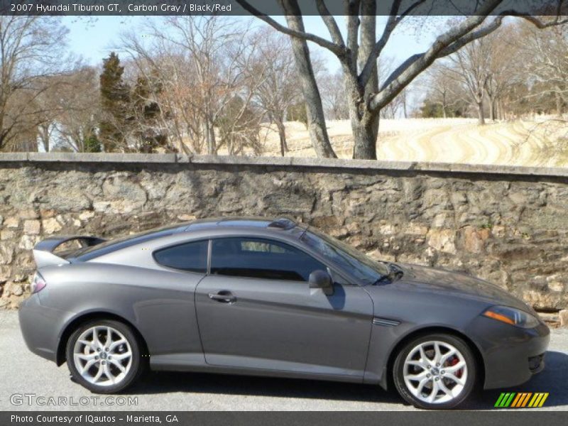 Carbon Gray / Black/Red 2007 Hyundai Tiburon GT