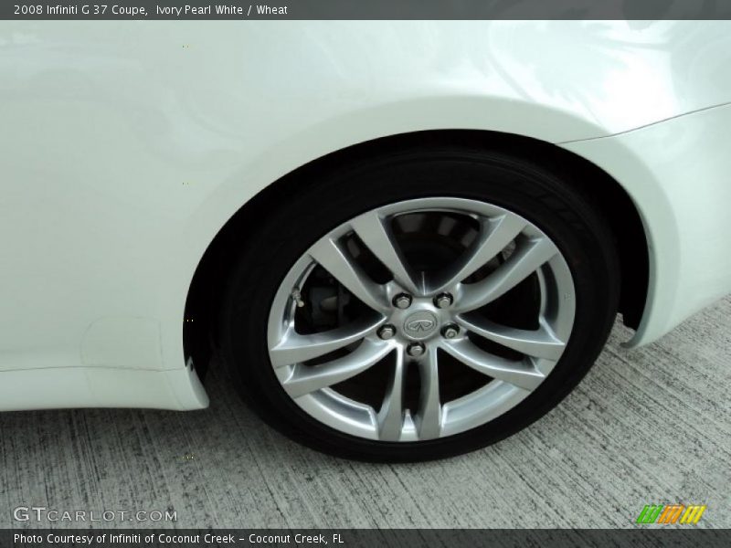 Ivory Pearl White / Wheat 2008 Infiniti G 37 Coupe