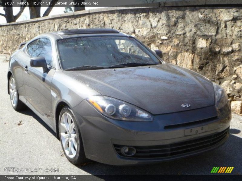 Carbon Gray / Black/Red 2007 Hyundai Tiburon GT