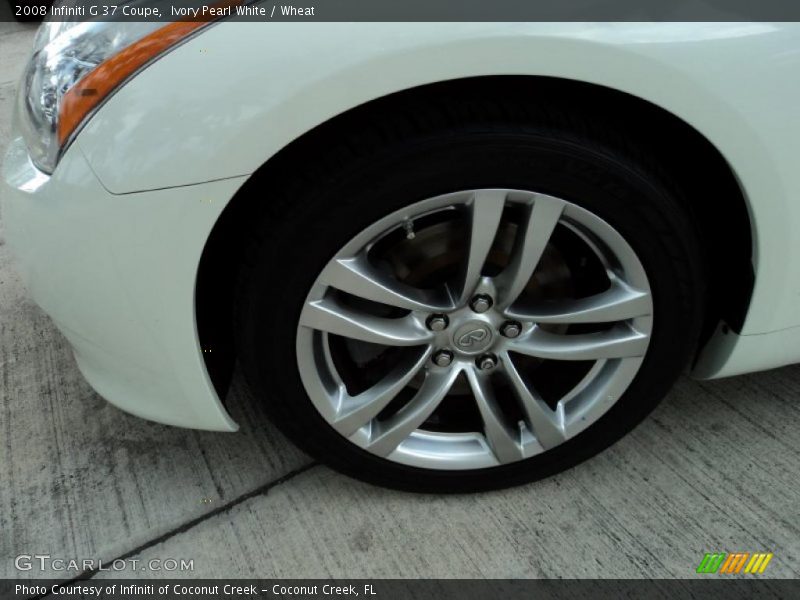 Ivory Pearl White / Wheat 2008 Infiniti G 37 Coupe