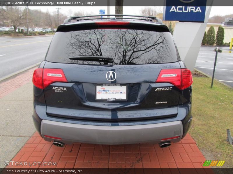 Bali Blue Pearl / Taupe 2009 Acura MDX Technology
