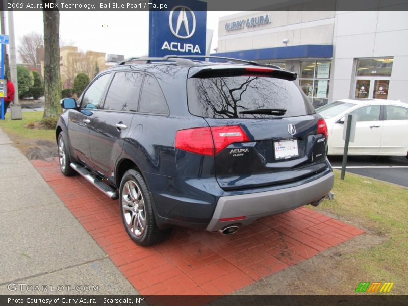 Bali Blue Pearl / Taupe 2009 Acura MDX Technology