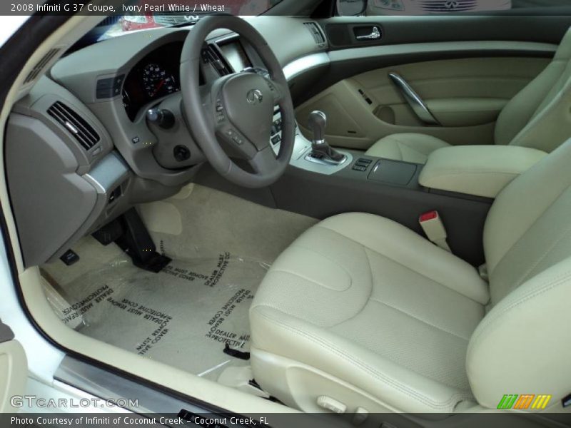  2008 G 37 Coupe Wheat Interior