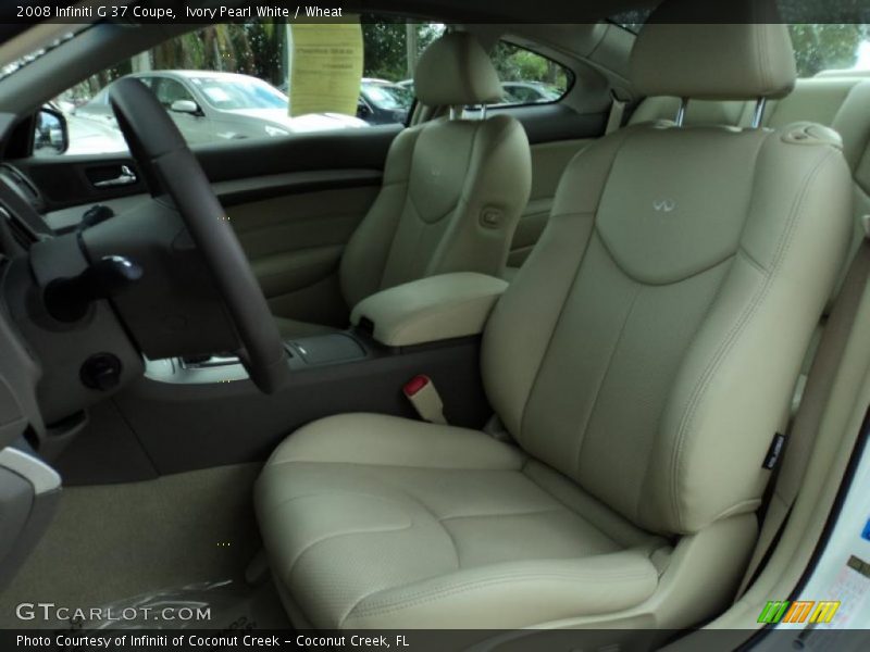  2008 G 37 Coupe Wheat Interior