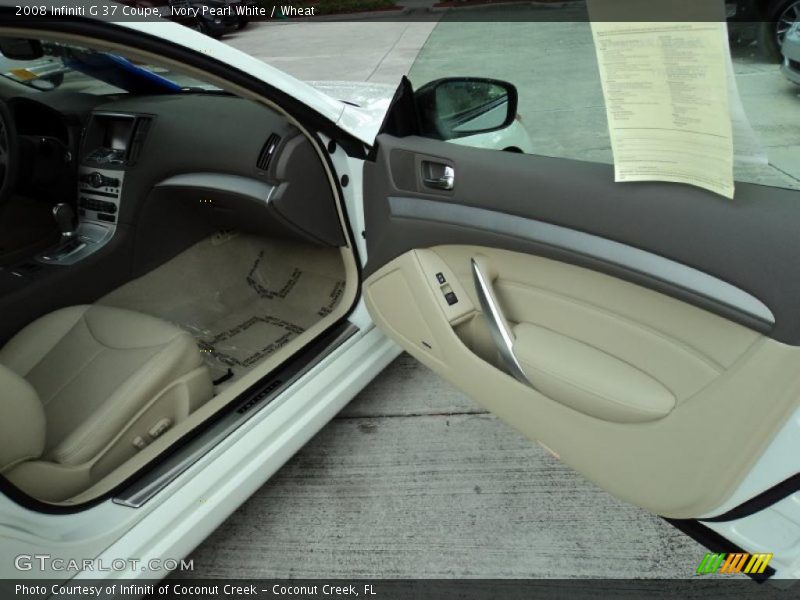 Ivory Pearl White / Wheat 2008 Infiniti G 37 Coupe