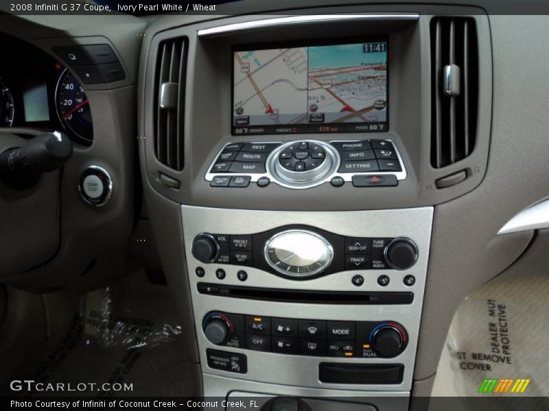 Navigation of 2008 G 37 Coupe