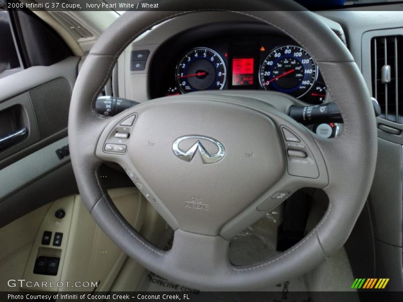 Ivory Pearl White / Wheat 2008 Infiniti G 37 Coupe