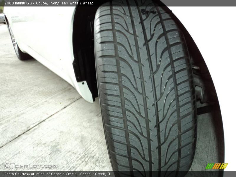 Ivory Pearl White / Wheat 2008 Infiniti G 37 Coupe
