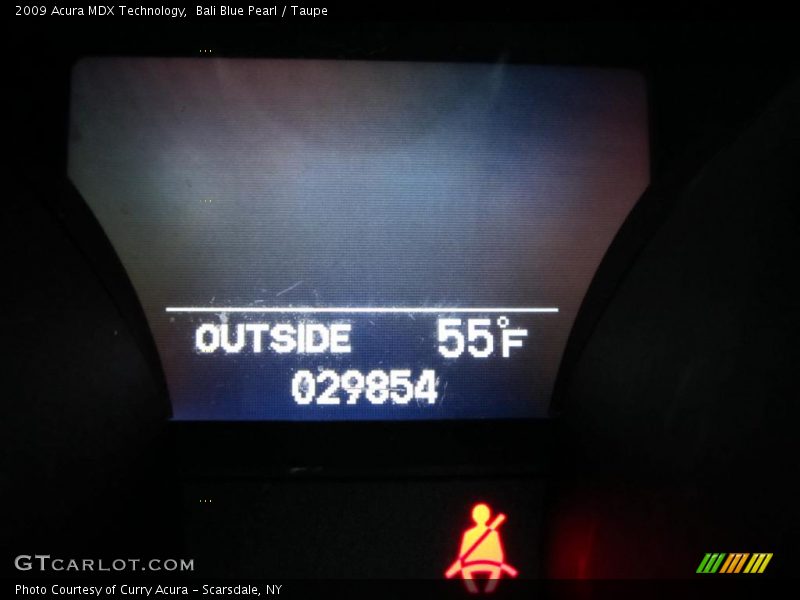 Bali Blue Pearl / Taupe 2009 Acura MDX Technology