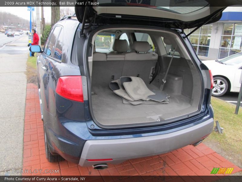 Bali Blue Pearl / Taupe 2009 Acura MDX Technology