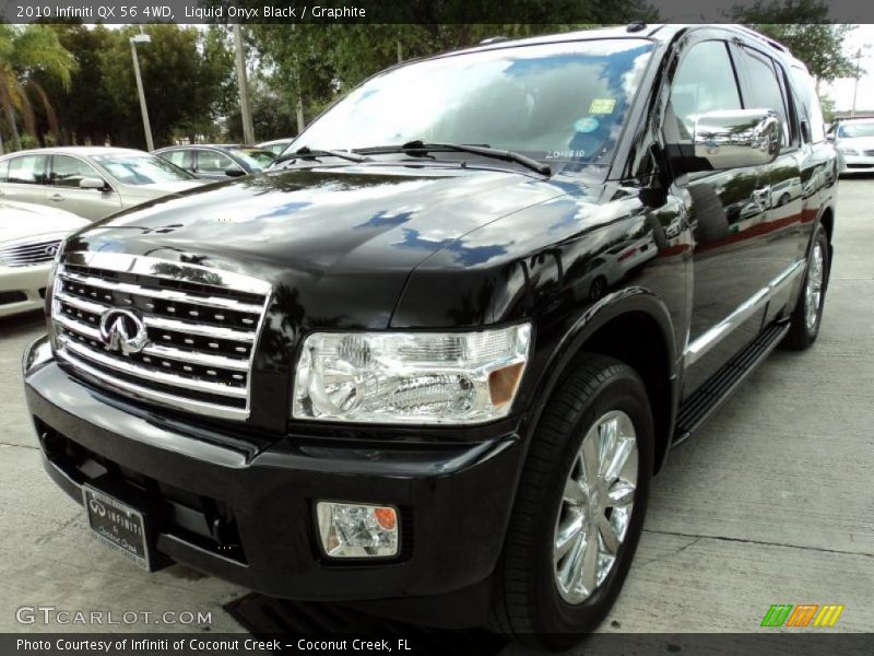 Liquid Onyx Black / Graphite 2010 Infiniti QX 56 4WD