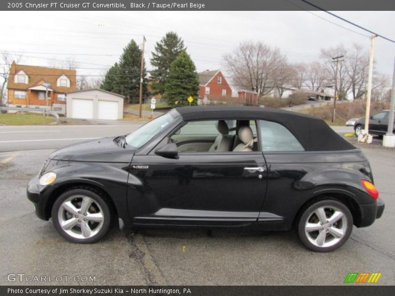 Black / Taupe/Pearl Beige 2005 Chrysler PT Cruiser GT Convertible