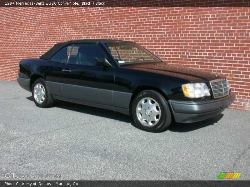 Black / Black 1994 Mercedes-Benz E 320 Convertible