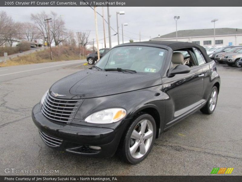 Black / Taupe/Pearl Beige 2005 Chrysler PT Cruiser GT Convertible