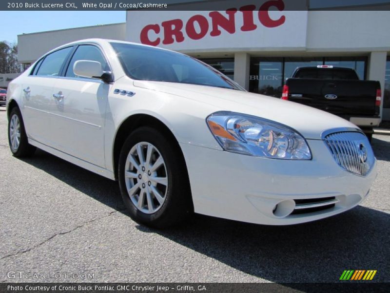 White Opal / Cocoa/Cashmere 2010 Buick Lucerne CXL