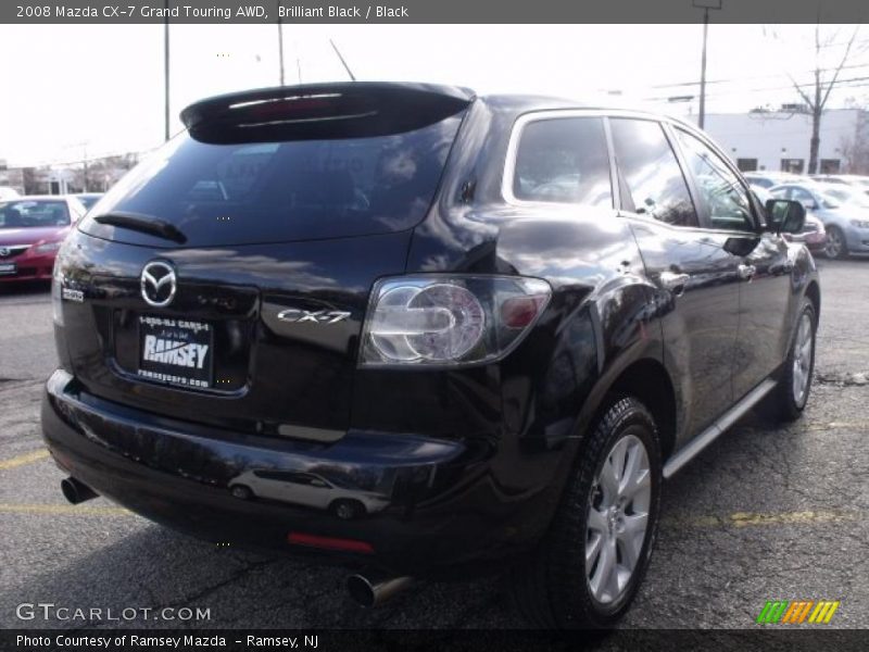 Brilliant Black / Black 2008 Mazda CX-7 Grand Touring AWD