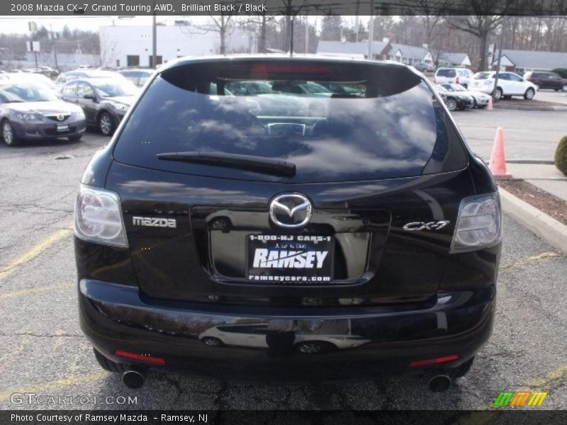 Brilliant Black / Black 2008 Mazda CX-7 Grand Touring AWD