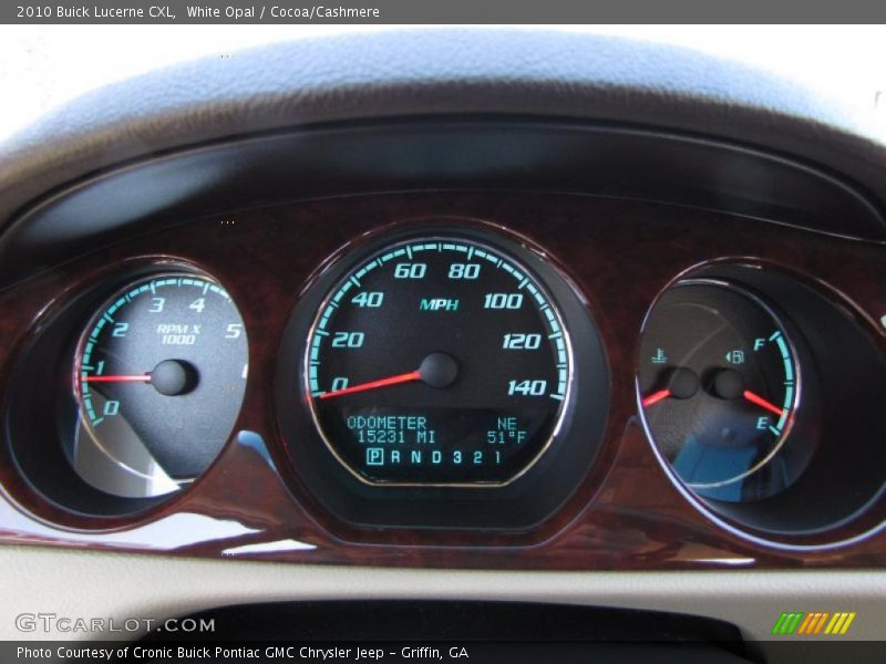 White Opal / Cocoa/Cashmere 2010 Buick Lucerne CXL