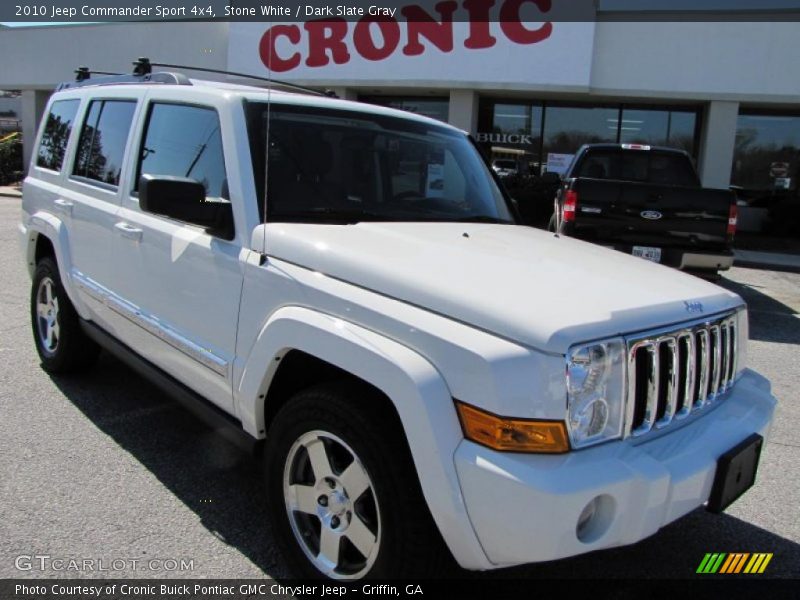 Stone White / Dark Slate Gray 2010 Jeep Commander Sport 4x4