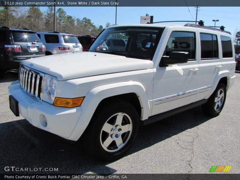 Stone White / Dark Slate Gray 2010 Jeep Commander Sport 4x4