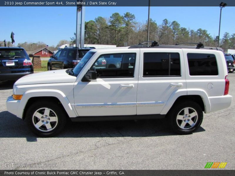 Stone White / Dark Slate Gray 2010 Jeep Commander Sport 4x4