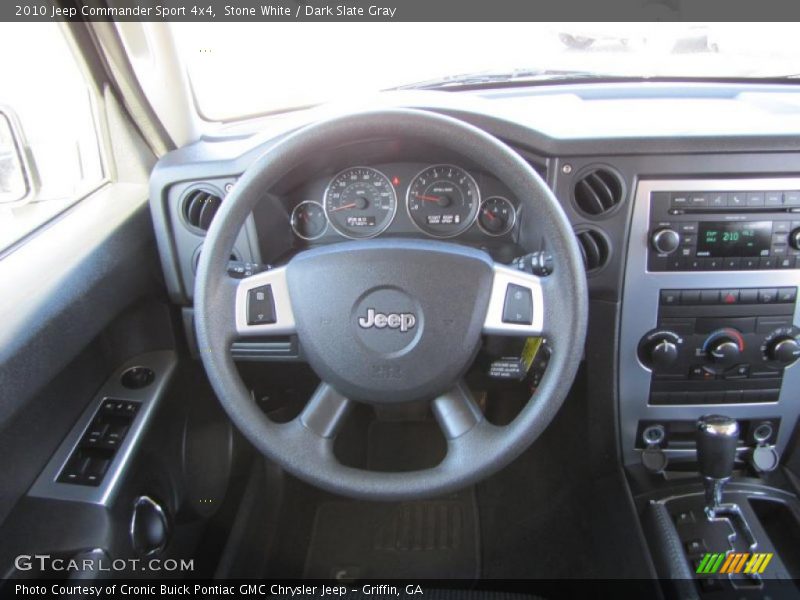 Stone White / Dark Slate Gray 2010 Jeep Commander Sport 4x4