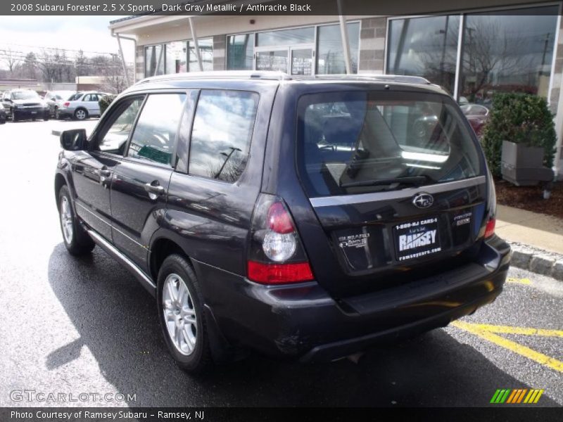 Dark Gray Metallic / Anthracite Black 2008 Subaru Forester 2.5 X Sports