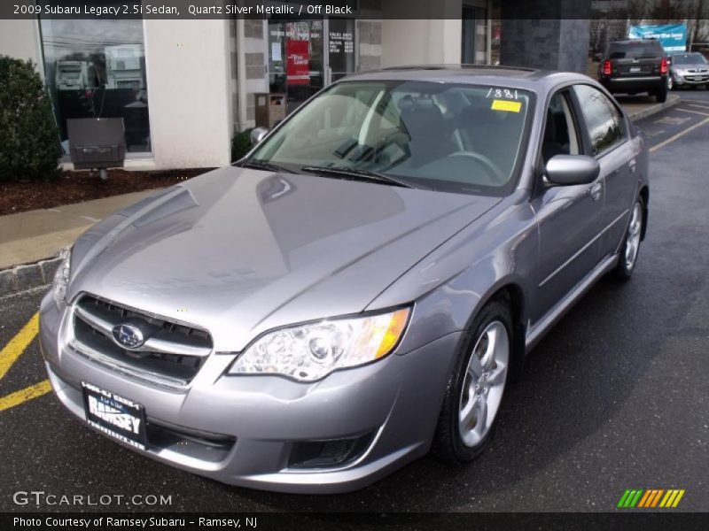 Quartz Silver Metallic / Off Black 2009 Subaru Legacy 2.5i Sedan
