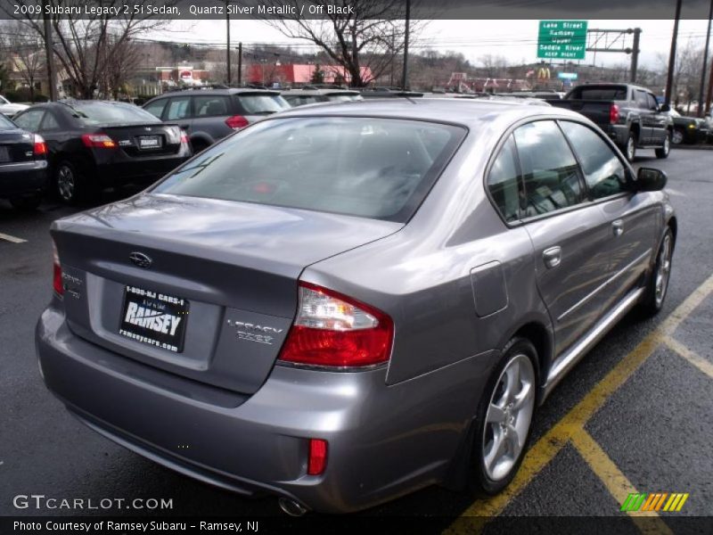 Quartz Silver Metallic / Off Black 2009 Subaru Legacy 2.5i Sedan